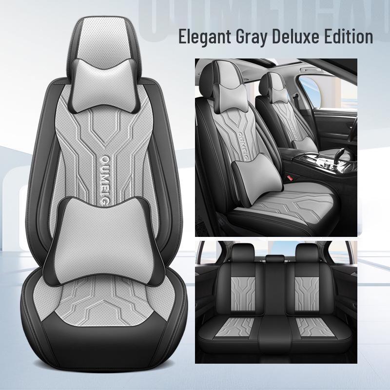 Universal Full Leather Car Seat Cushion for All Seasons