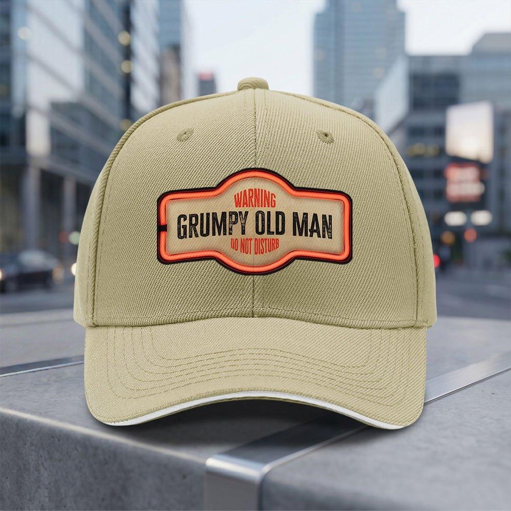 Grumpy Old Unisex Adjustable Baseball Cap  Light Breathable Unisex Hat for Daily Wear Valentines Thanksgiving Birthday Gift