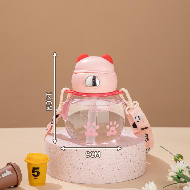 Cute Portable Childrens Sippy Cup Fashionable Portable Handle Design Coffee Cup Cartoon Childrens Water Cup Large Capacity