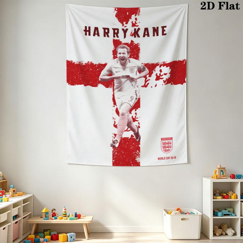 Harry Kane Legend  Wall Hanging Printed Fabric Blanket Decorative Tapestries for Bedroom Living Room Home Decor