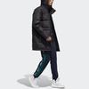 Adidas Neo Letter Pattern Mid-Length Hooded Down Jacket Men Outerwear Black GJ8786