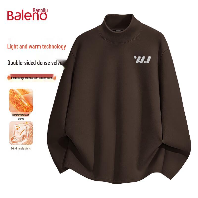 Baleno Men s Thermal De-Velvet Long Sleeve Undershirt M