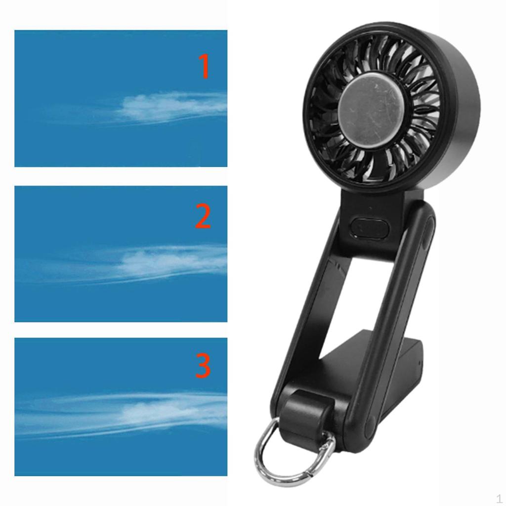 Foldable Mini Fan Cooling Ice Rechargeable Easy To Carry & Store Compact Handy Desktop