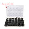 Universal set of gaskets-O-rings made of nitrile rubber 740 pcs. for car air conditioning repair, thickness 1.5 mm, 2.4 mm, 3.1 mm, black color