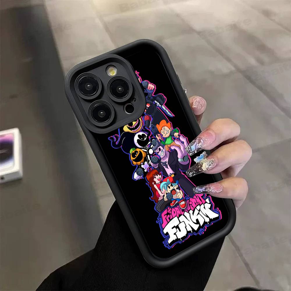 Music Game Friday Night Funkin Phone Case For IPhone 17 16 15 13 11 12 14 Pro Max Plus Silicone Cover Shell