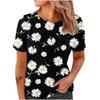 Daisy Graphic Flower 3D Print T-Shirts Women Summer Casual O-Neck Short Sleeve T Shirt Harajuku Y2k Tees Tops Female Clothing