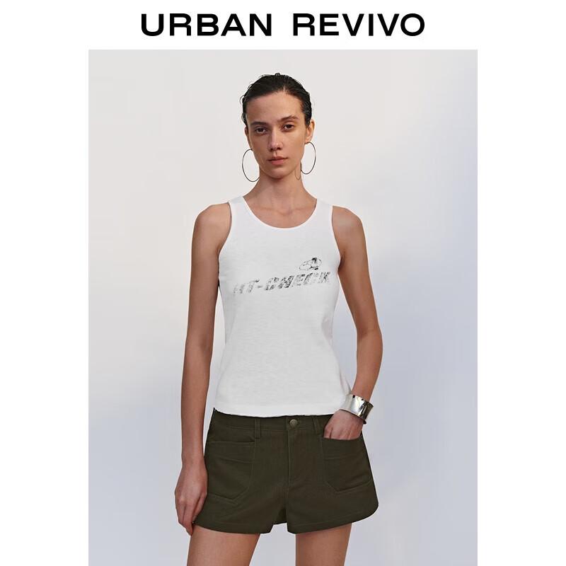 UR Women s 2025 Autumn Color-block Printed Round Neck Vest M