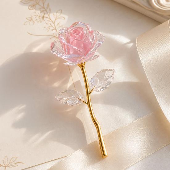Colorful Rainbow Artificial Rose Flower, Faux Crystal Forever Preserved Flower, Eternal Rose Gifts for Grandma Daughter Wife Girlfriend