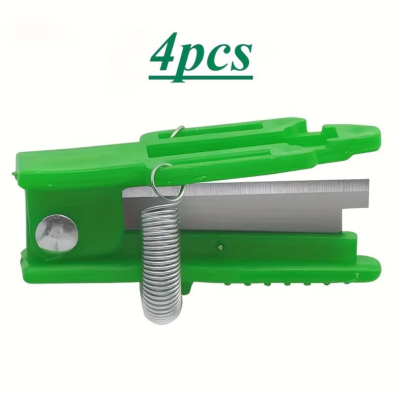 4pcs Ergonomic Thumb and Finger Gardening Scissors - Green Plant Trimming Tool with Sharp Blades for Precise Pruning