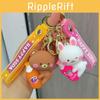 Adorable Cartoon Rabbit Animal Bubble Water Keychain Cute Silicone Accessory