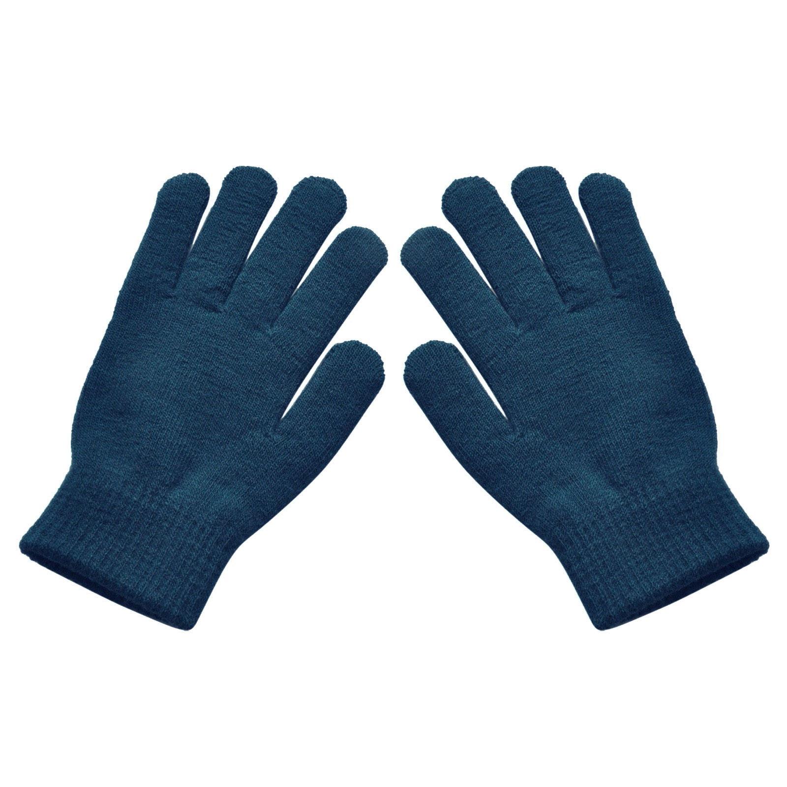 

Мужские и женские вязаные шерстяные перчатки, теплые зимние перчатки для верховой езды и флисовые перчатки One Size синий