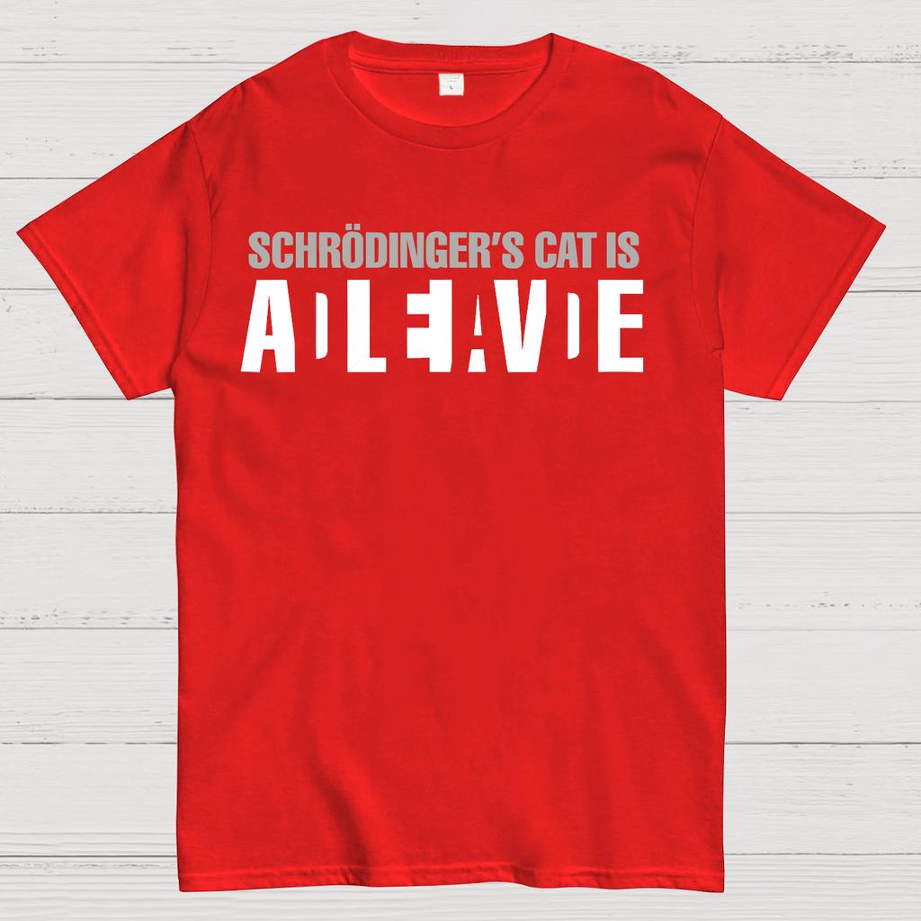 Schrodinger Cat Is DEAD/ALIVE Cotton Summer Casual Cool Loose T-Shirt