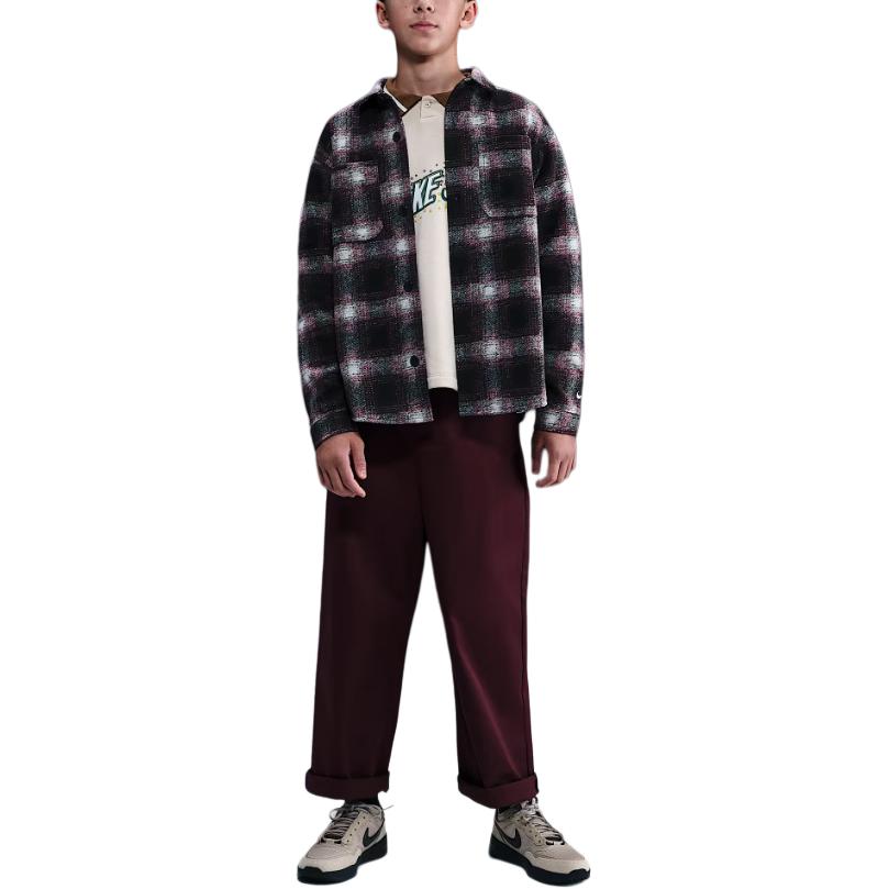 

Повсякденна сорочка Nike Sb М яка Зручна Приємна до шкіри З довгим рукавом Дитячі топи HV0281-010 XS