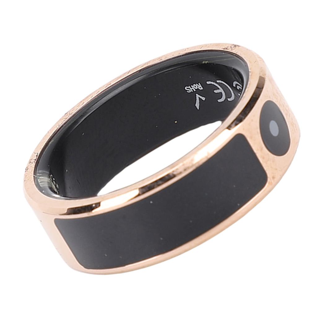 Touch Color Screen Smart Ring Gold Step Counting Smart Sleep Ring with APP Multiple Sports Modes for