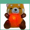 Breathing Raccoon Plush Toy With Glow Sound For Early Education And Kids Room Decor