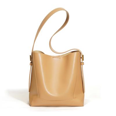 [] Tote Bag New Trendy Commuter Messenger Bag Fashion Shoulder Bag Large Capacity Leather Bucket Bag