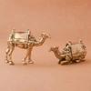 Vintage Brass Camel Figurine Miniature Desktop Craft Home Decor Heavy Cute Animal Statue Home Accessories
