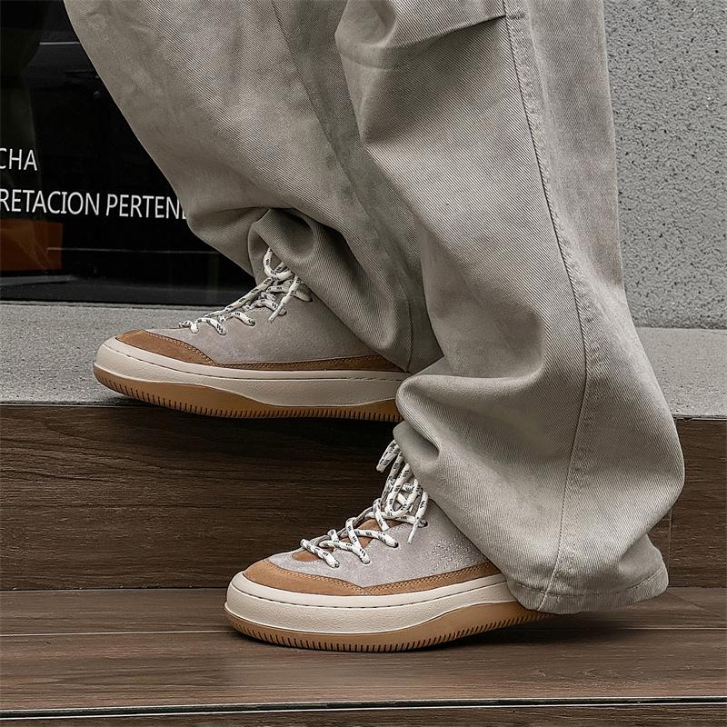 Pantofi sport casual de toamnă 2024 pentru bărbați, stil retro, cu talpă groasă, pentru drumeție