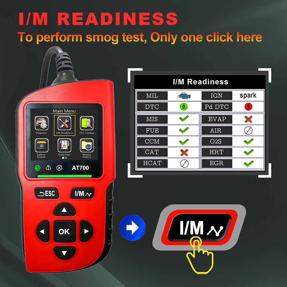 AT700  Car Automotive OBD2 Diagnose Scanner Code Reader Professional Engine Fault Code Reader Scanner For OBD II Protocol Car