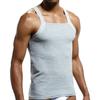 Lässige Herren einfarbige ärmellose Slim Weste Atmungsaktives Fitness Baumwoll Tanktop