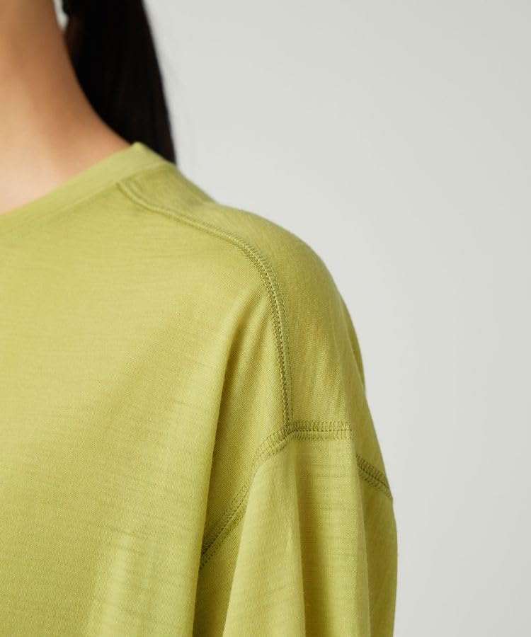 Snow Peak Merino Wool Cut and Long and Light Size L L/S T-Shirt SW-25AU015, Sew, Sleeve, T-Shirt, Men's Women's, Green,