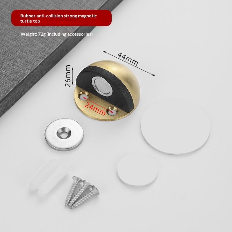 §1 Set Silicone Anti-Collision Buffer New No-Drill Magnetic Door Stopper For Glass & Bedroom Doors Windproof Floor Mount