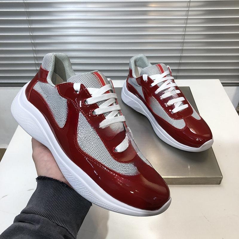 Men's Shoes Big Name Summer Mesh Breathable Sports Casual Running Shoes Patent Leather Versatile Thick Baseplate Shoes