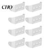 Aluminum Gutter Bracket 4/8Pcs Alloy Downspout Powder Coated Wall Mount Rain Straps 2 X 3 Inch Pipe Clip Hidden Fastener