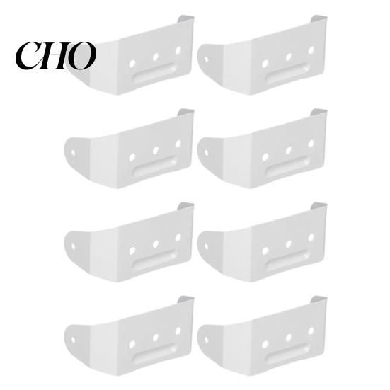 Aluminum Gutter Bracket 4/8Pcs Alloy Downspout Powder Coated Wall Mount Rain Straps 2 X 3 Inch Pipe Clip Hidden Fastener