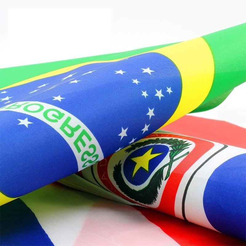 100PCS/Pack Hand Hold Flag 2024 Europe Football Game Handheld Mini Flag Nations Flag for Soccer Events Fans
