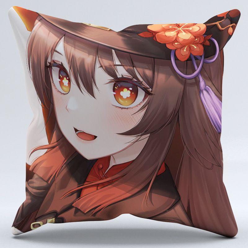 Genshin Impact Hu Tao Pillow Case Home Decorative Magical Anime Cushion Game