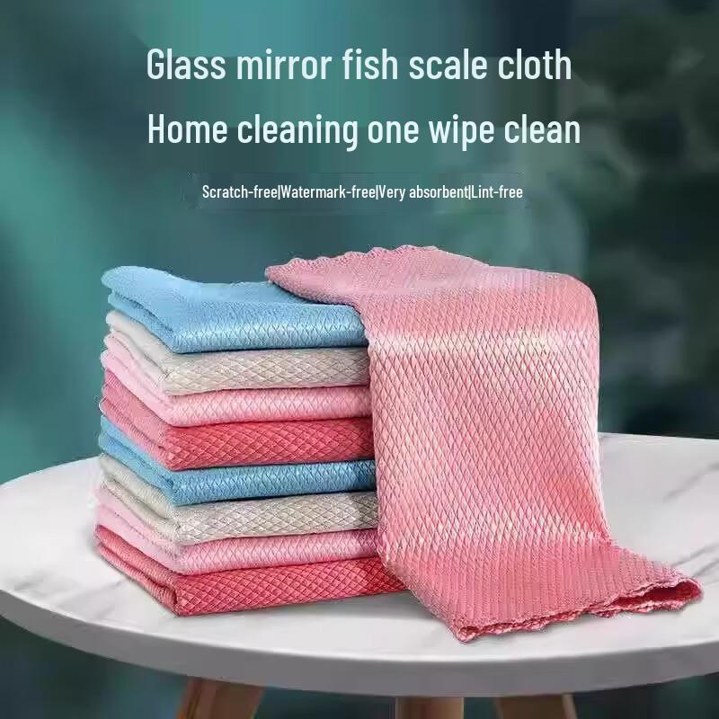 Fish Scale Microfiber Cleaning Cloth