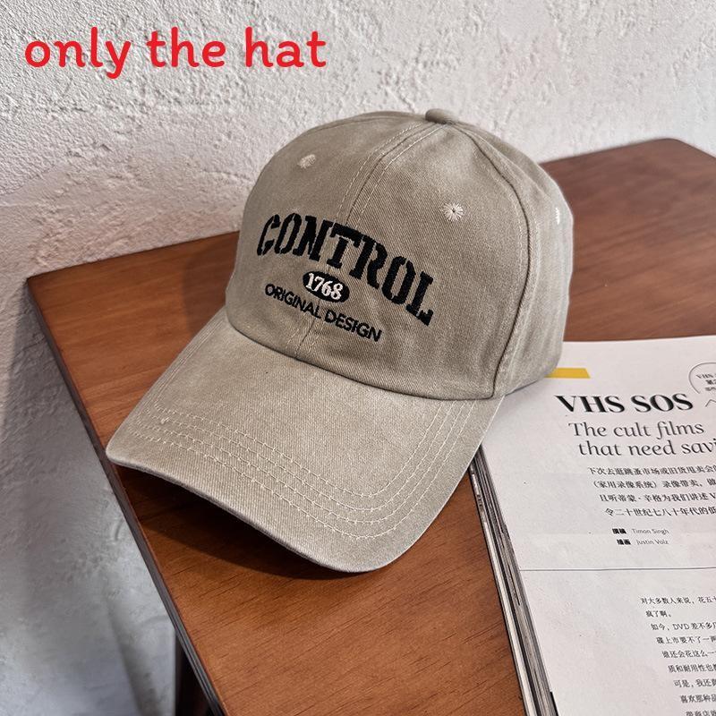 Style Street Retro Letter Embroidery Neutral Casual Baseball Cap For All Seasons