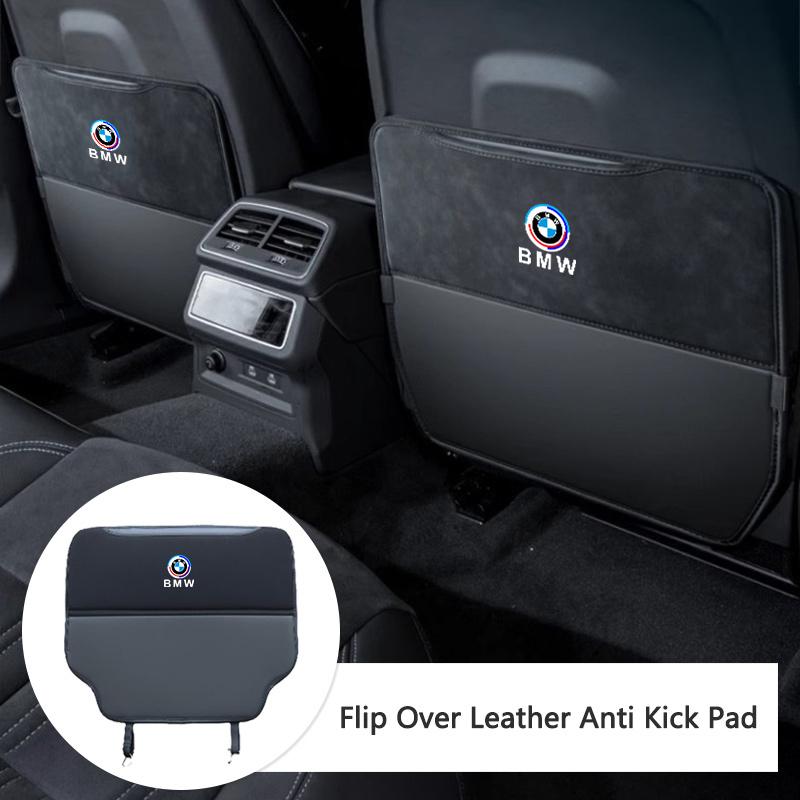 Car Seat Back Protection Mat Prevent Dirty Anti Kick Pad For BMW 50th Anniversary M3 G42 G30 G20 E39 E36 E87 E53 F44 F07 F34 F30 bljm36
