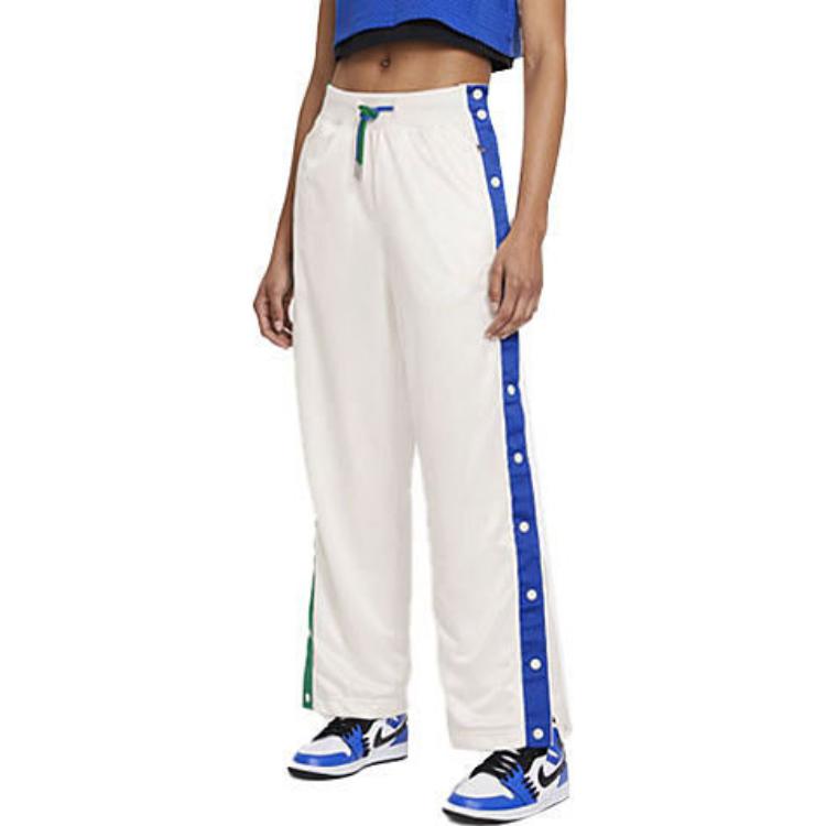 Jordan Aleali May Tearaway Casual Pants with Elastic Waist for Autumn Women Bottoms White DC2438-133