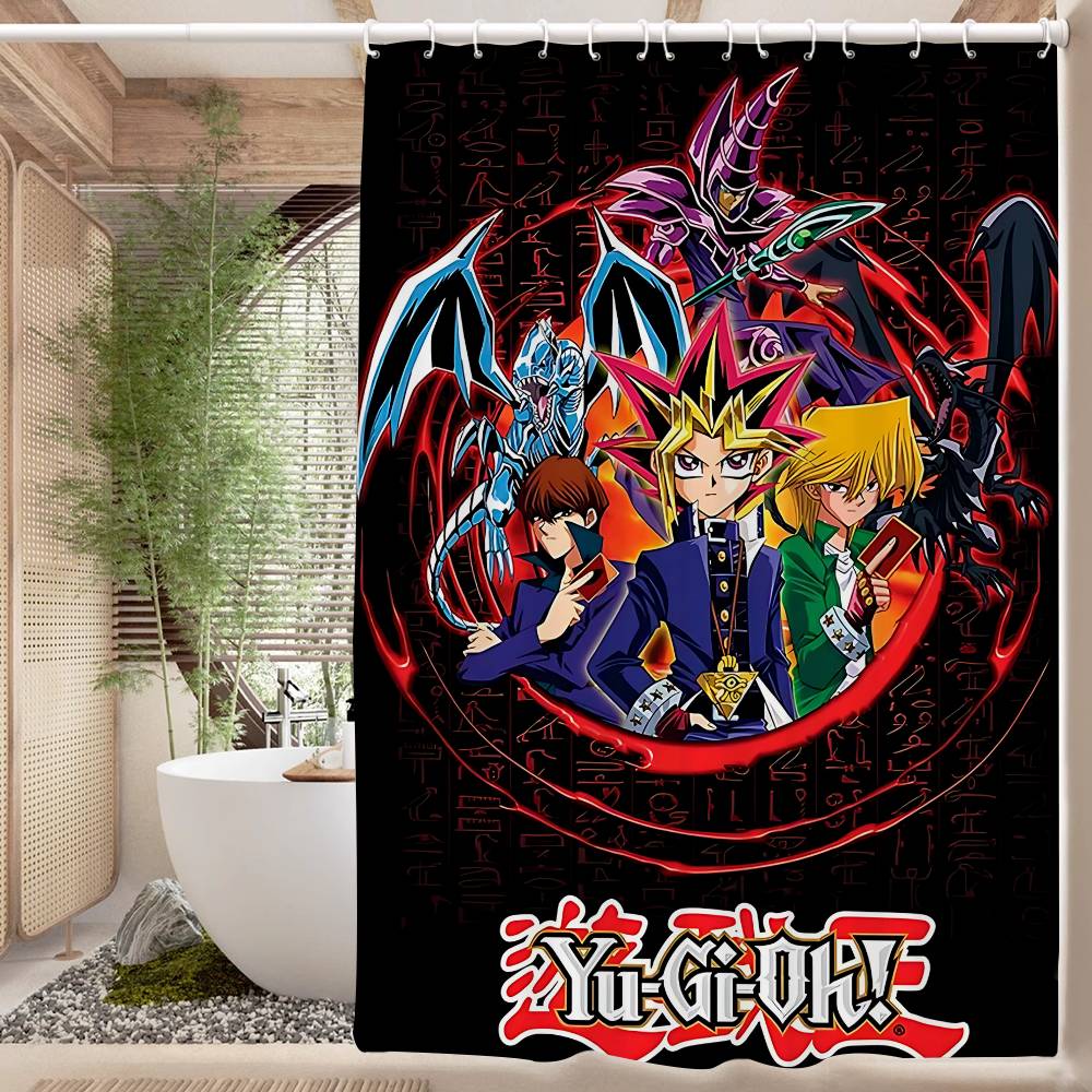 Amine Yu Gi Oh Retro Duschvorhang Sommer Strand Badezimmer Dekorativer Duschvorhang, Wasserdicht