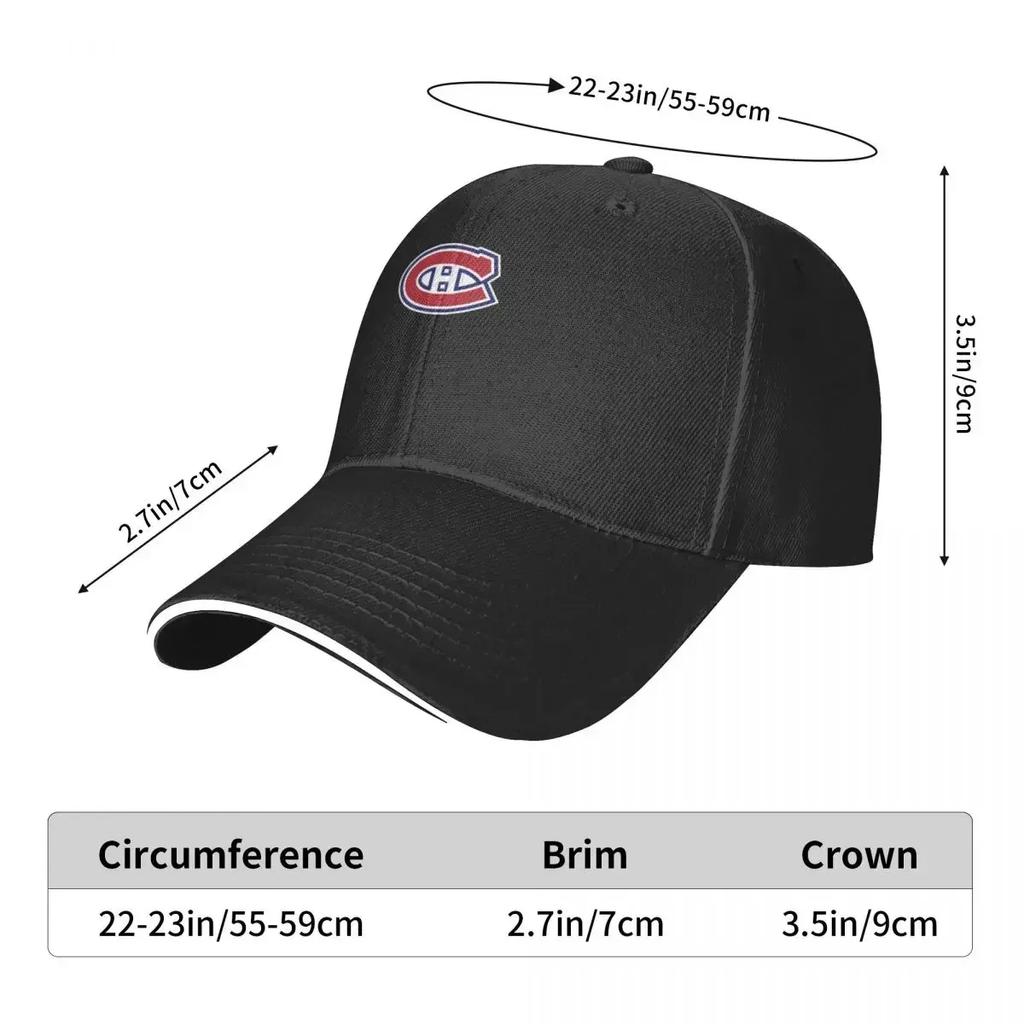 Montreal Canadians Logo Baseball Cap Custom Cap Snap Back Hat Streetwear Women Hats Unisex's