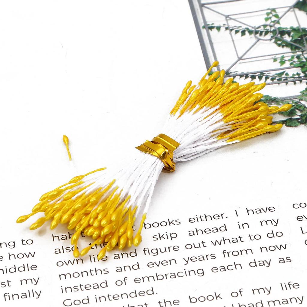 Handmade Chiffon Flower Stamen Hairpin Accessories - DIY Ancient Style Headpiece Core