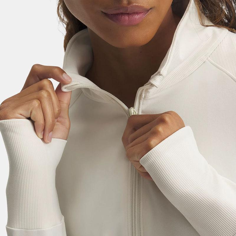 Under Armour Meridian Solid Comfort Zip Collar Jacket Women Jacket Stone 1379157-279