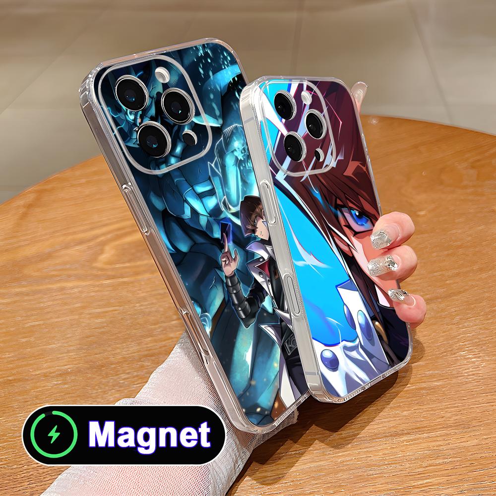 Yugioh Seto Kaiba Phone Case for iPhone 17 16 15 14 13 12 11 Air Pro Max Plus Mini Soft TPU Clear Magsafe Cover