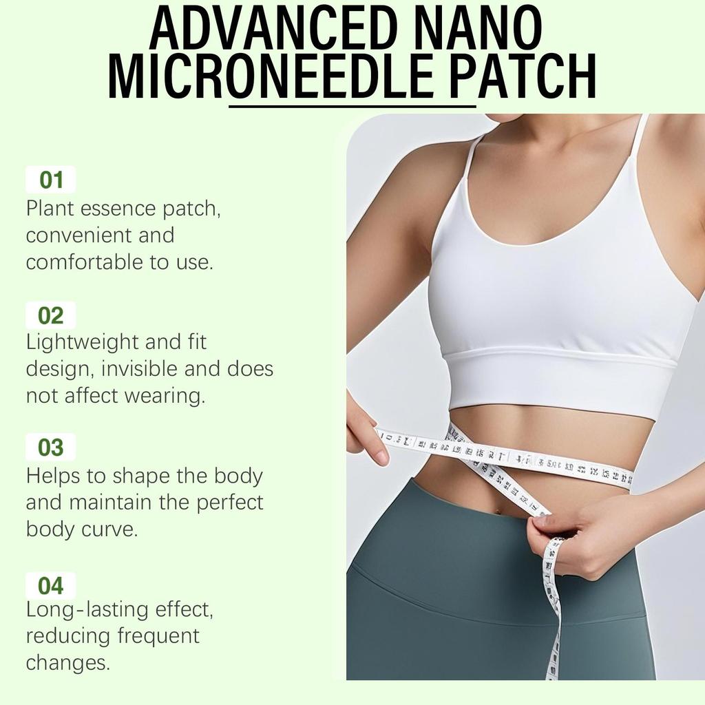 Moringa Berberine × NAD+ 10-in-1 Advanced Nano Microneedle Patch 7pcs - Weight & Fat Management Patches