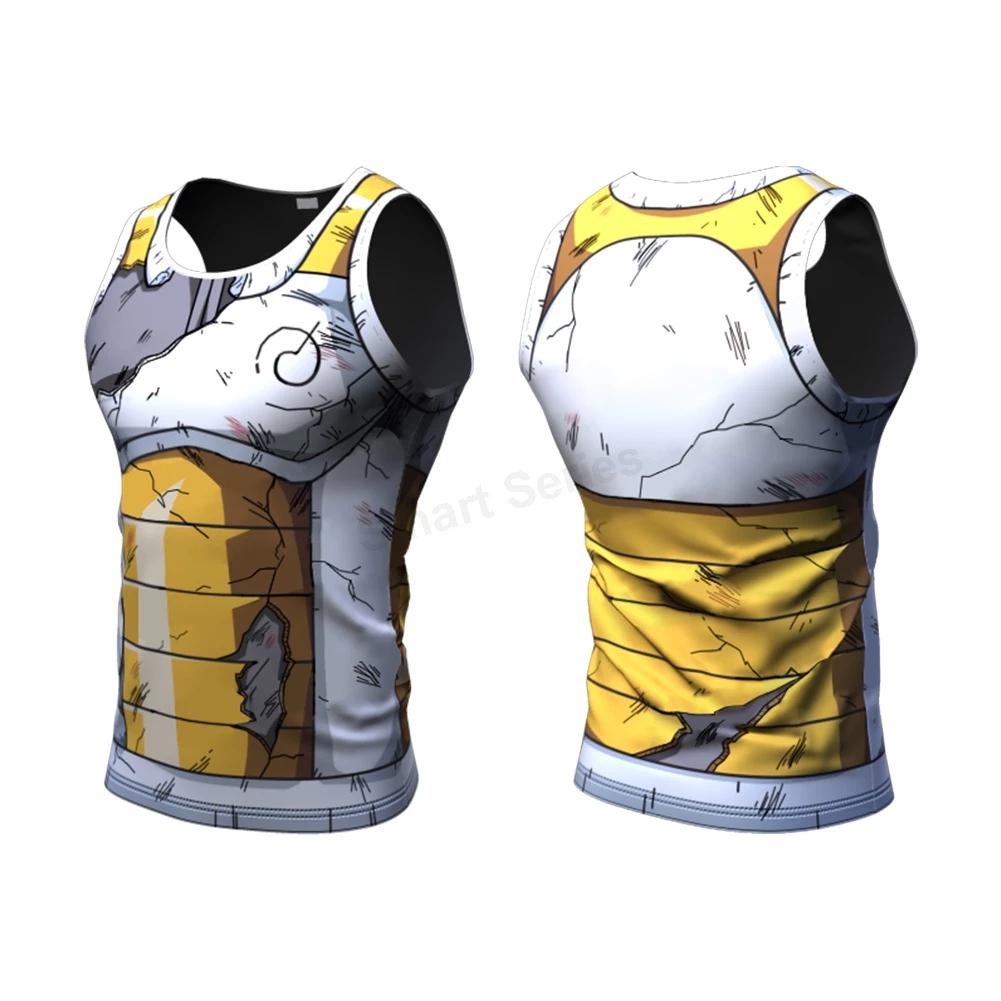 Goku VEGITA Saiyan Freeza Armor Top Tank Sleeveless Kickboxing Muay Thai MMA Sport 3D Print JAPAN CARTOON ANIMATION Training Unisex Round Neck