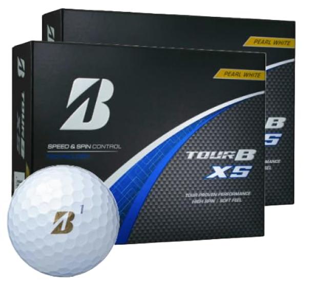 

Bridgestone 2024 Tour B XS Pearl White Golf Balls 24 with original seat (2 dozen, balls)