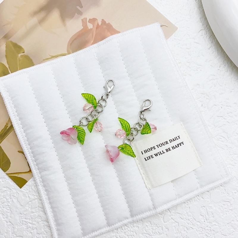 Elegant Flower Charm for Jewelry Making Shoe Buckle Ornament Keychain Necklace Earrings Crafts Women Bag Accessories
