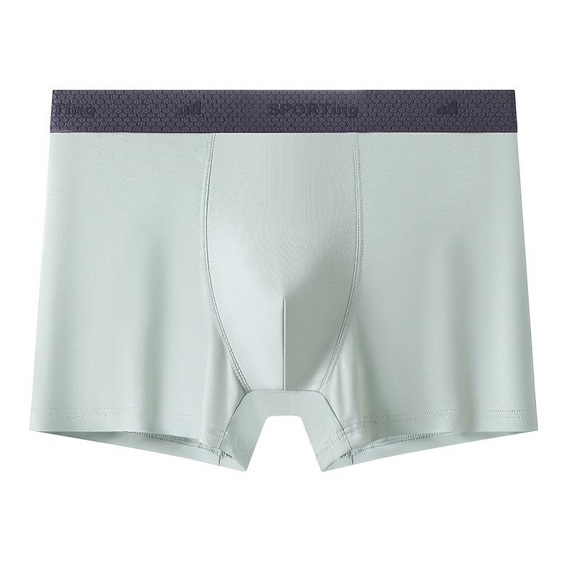 Summer Modal Men's Large-Size Breathable Boxer Briefs - Antibacterial and Comfortable Mid-Waist Design