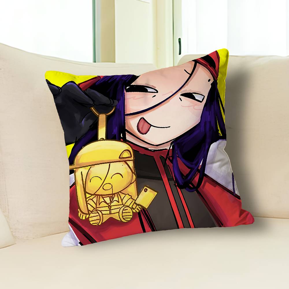 Y-Yi Xi Singer M-Meat Girl Pillow Cases for Bedroom Living Room Sofa Home Decor Polyester Cushion Cover with Zipper