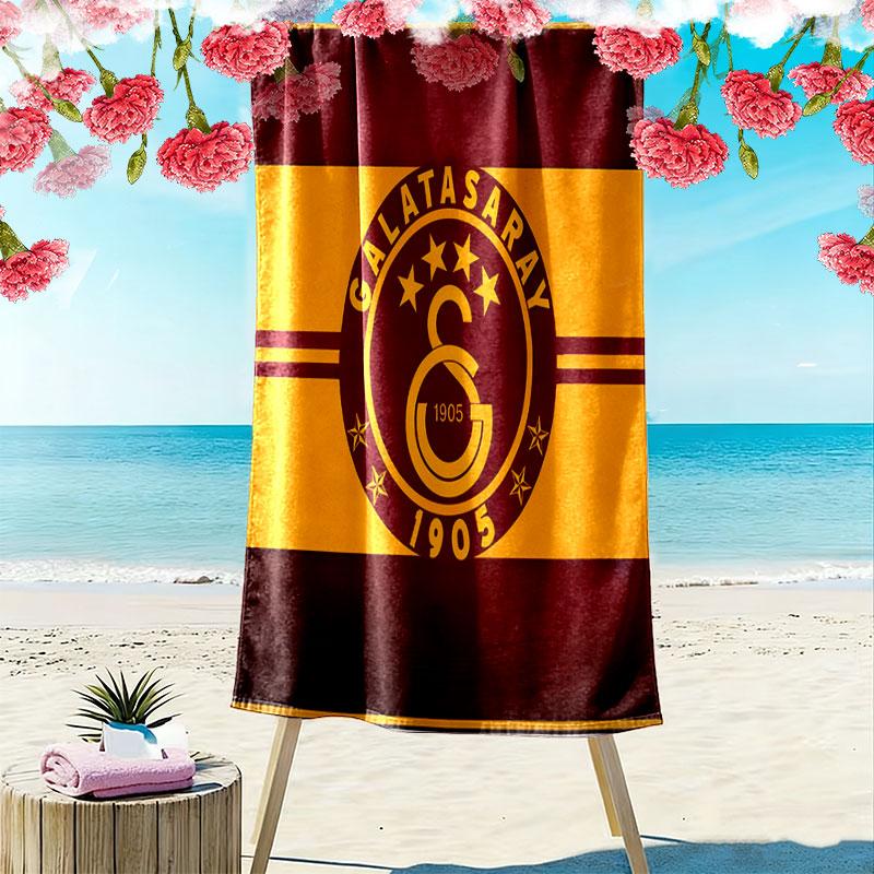 Galatasaray Tribe Print Beach Towel, Large Soft Quick Dry Towel for Beach Camping Swimming