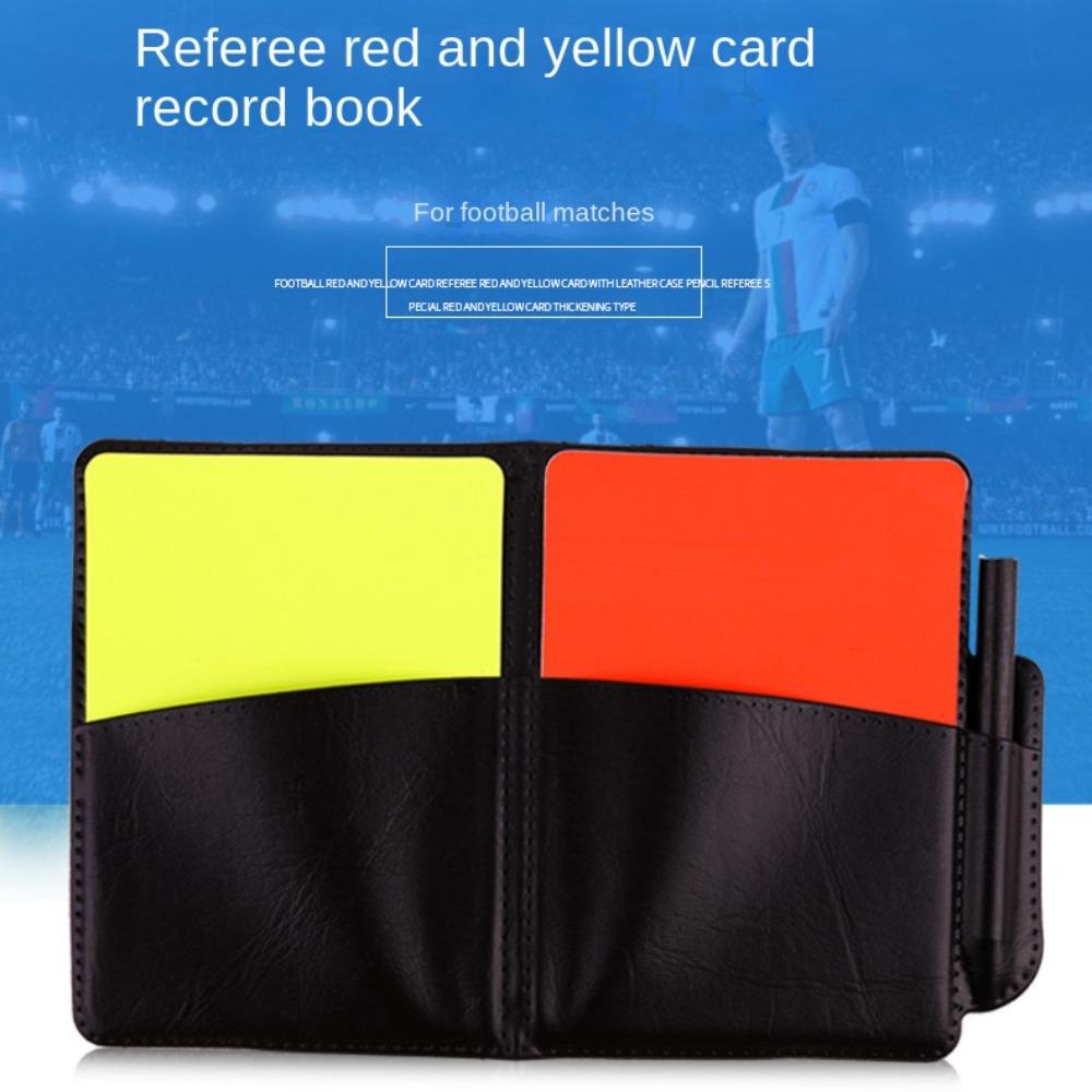 Yellow Card Football Referee Cards PVC Soccer Referee Red Yellow Card  Training