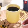 Shunxiang Ceramic Coffee Mugs with Handle Ceramic Glaze Solid Color Mug Irregular Cup Mouth Home Breakfast Oat Water Cup Gifts