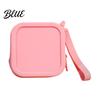 Small Silicone Coin Purse Pouch with Zipper And Wrist Strap Square Shockproof Durable Change for Kids Storage Bag Lightweight Compact Headphones